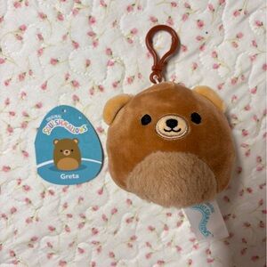 Greta Squishmallow Clip 3.5" BNWT